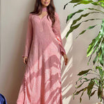Faux Georgette Embroidery Work Lace Work Top