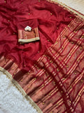 Soft Tissu Silk Saree with Ghungroo Work, Lace Border & Latkan Details