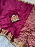 Soft Tissu Silk Saree with Ghungroo Work, Lace Border & Latkan Details