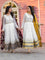 Heavy faux Geogette Micro Cotton With Fancy Latkan Border With Sleeve With Tassels Gown