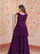 Faux Blooming Embroidery Work Gown