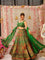 Mehendi Ceremony Special Organza Silk Digital Printed Full Stitch Lehenga