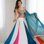 Navratri Special Rayon Fabric With Plain Work Lehenga Choli