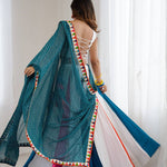 Navratri Special Rayon Fabric With Plain Work Lehenga Choli