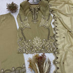 Crunchy Embroidered Plazzo Suit Set