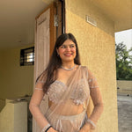 Premium Soft Butterfly Net Embellished And Embroidery Jari Work  Lehenga
