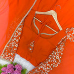 Georgette Sequence Embroidered Gown Suit Set
