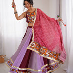 Navratri Special Rayon Fabric With Gamthi Work Lehenga Choli