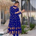 Havy Faux Georgette Embroidery Work Gown