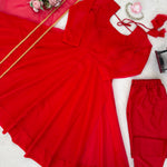 Tibby Silk Anarkali Suit Set
