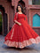 Faux Georgette Thread With Sequence Work Gown