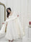 White Color Faux Georgette Full Hand Work Anarkali