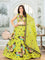 Green Color Butterfly Design Sequence Work Lehenga