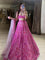 Pink Colour Sequence Emvroidery Work Butterfly Net Lehenga Choli With Coding Sequence Work Dupatta