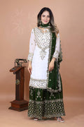 Heavy Faux Georgette Emroidery Sequence Work Top Sharara