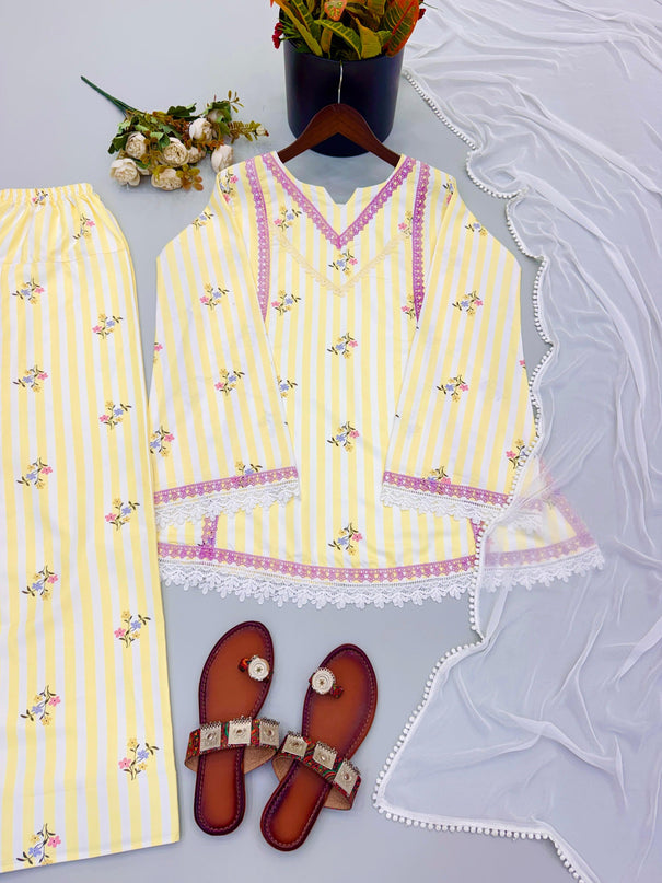 Pure Natural Crepe Farshi Suit Set