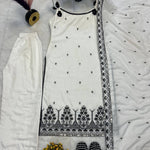 Maska Cotton Silk Embroidered Suit Set