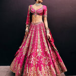 Premium Two Tone Tapeta Silk With Embelished With Beautiful Figure Embroidery Lehenga