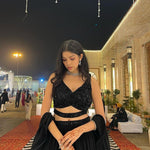 Pure Georgette With Plain Work And Embroidery Sequence Work Lehenga