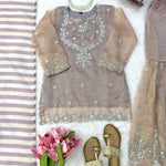 Salsa Silk Sharara Set with Thread, Sequin & Cutwork Embroidery