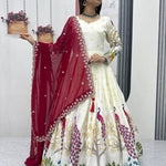 Micro Cotton Pure Tissue Silk Sequence Wokr Lehenga Choli