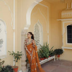 Wedding Special Embroidery Lace Border Butterfly Net Saree