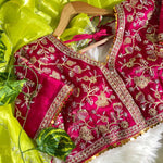 Volate Color Pure Soft Zimmt Choo Silk With Embroidery Work Saree
