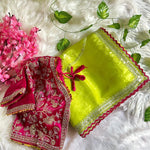 Volate Color Pure Soft Zimmt Choo Silk With Embroidery Work Saree