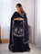 Blue Colour Georrgette Sequence With Thred Work Top Dupatta