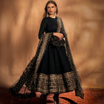 Fox Georgette Embroidery Work Gown