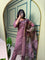 Purple Color Premium Roman Silk Kurti