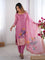 WOMEN'S PREMIUM CHANDERI SILK WITH JACQARD PRINT DUPATTA TOP PANT SET