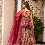 New Wear Jimmu Organza Silk With Digital Printed Gown