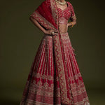 Rangoon silk With Sequence Dori thread work Lehenga