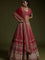 Rangoon silk With Sequence Dori thread work Lehenga