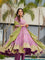 Chinon Silk With Digital Print With Embroidery Sequence Design Work Anarkali Gown