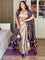 Party Wear Chinon Printed And Latkan Kodi Lace Work Western Outfit