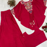 Air Tex Chinon Embroidery Saquence Work Top Plazzo