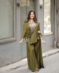 Air Tex Chinon Embroidery Saquence Work Top Plazzo