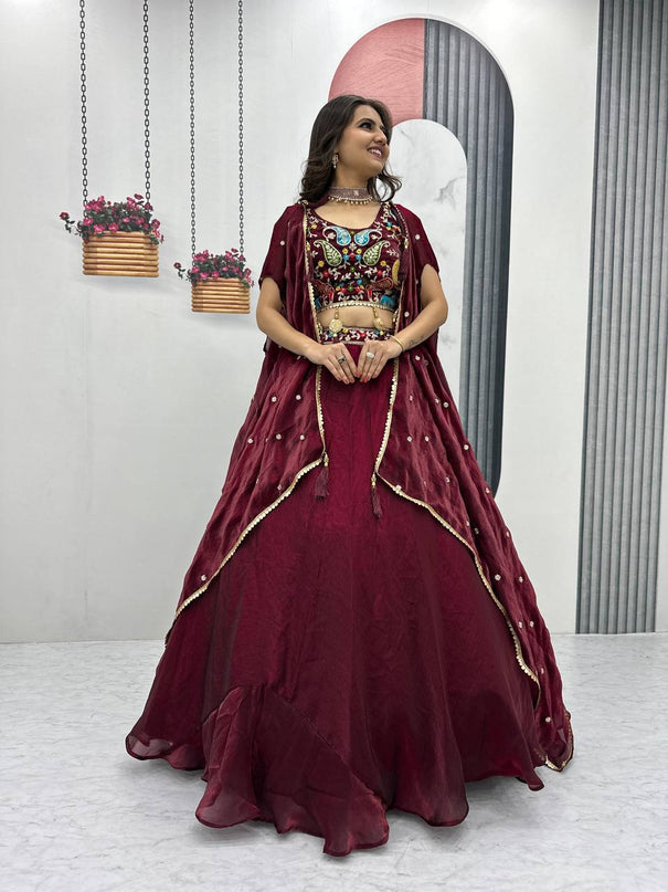 Fendy Micro Cotton With Embroidery Thread Work Lehenga Choli