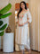 White Color Khadi Cotton Embroidery Work Kurti