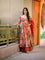 Multi Floral Printed Cotton Anarkali With Dupatta And Pent