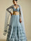 Net And Sequence work With Semi Stitched With Cancan Lehenga