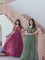 Silver Crunchy Embroidery Work With Canvas Patta Gown