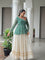 Navratri Special Kora Cotton Attractive Gota Patti Lace Top Lehenga