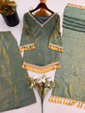 Doremon Crush Mirror Work Suit Set