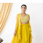 WOMEN'S WEAR WEDDING SPECIAL DHOTI SHRUG OUTFIT