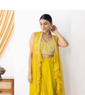 WOMEN'S WEAR WEDDING SPECIAL DHOTI SHRUG OUTFIT