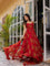Red Georgette Digital Printed Full Stitch Anarkali Suit