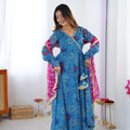 Georgette Fabric With Embroidery Work Gown